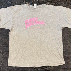 Planet-hollywood Men's Grey T-shirt